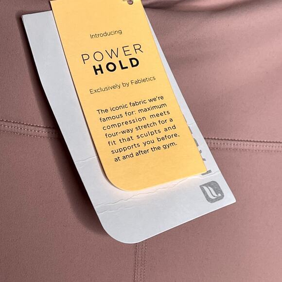 Fabletics Womens High-Waist Solid Powerhold 7/8 Leggings Size XL 12-14 Pink NWT - Picture 3 of 6